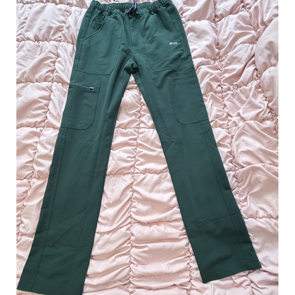 FIGS Men's XS Racing Cairo Cargo Scrub Pants Green NWT Technical Utility 1000142